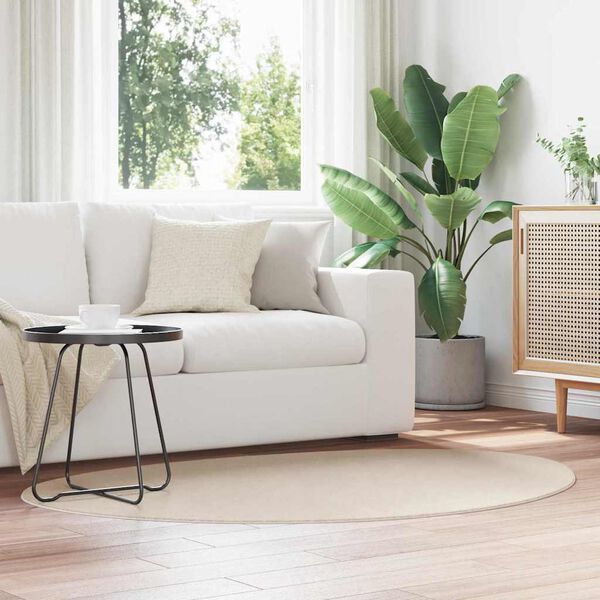 vidaXL Tapetes de &aacute;rea HUARTE Bege 120 x 170 cm Poli&eacute;ster