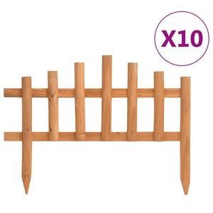 vidaXL Bordas de relvado 10 pcs 4,4 m abeto