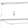 vidaXL Estrutura de Toldo Manual com LEDs Borgonha 2,5 x 2 m