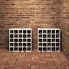 vidaXL Escorredor de Vinho 2 pcs Branco 56 x 25 x 56 cm