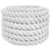 vidaXL Corda Branco 6 x 6 x 500 cm Algod&atilde;o
