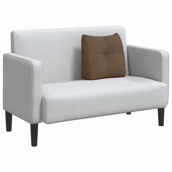 vidaXL Travesseiro para Costas Castanho 45 x 24 x 50 cm tecido