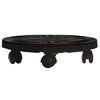 vidaXL Carrinho para plantas com rodas di&acirc;metro 30 cm 170 kg preto