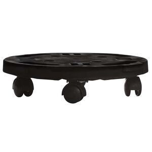 vidaXL Carrinho para plantas com rodas di&acirc;metro 30 cm 170 kg preto