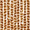 vidaXL Cortina anti-insetos 118x220 cm chenille ocre e branco
