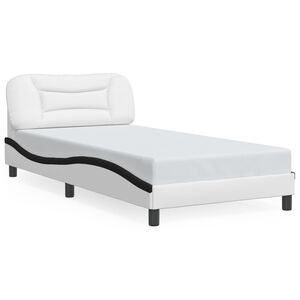 vidaXL Estrutura de cama sem colch&atilde;o Hvar 100x200 cm couro artificial