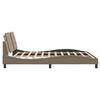 vidaXL Estrutura de cama sem colch&atilde;o Zadar 180x200 cm couro artificial cappuccino