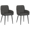 vidaXL Cadeiras de Jantar 2 pcs Couro Sint&eacute;tico Preto 57 x 50 x 85 cm