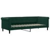 vidaXL Sof&aacute;-cama c/ gavet&atilde;o e colch&otilde;es 80x200cm veludo verde-escuro