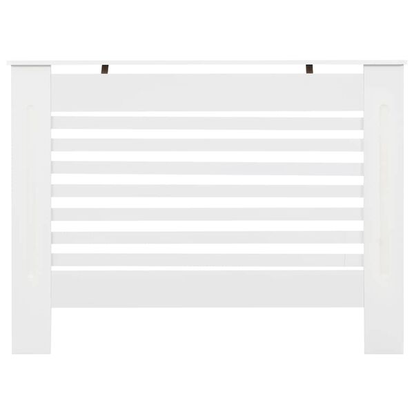 vidaXL Cobertura de radiador 112x19x81,5 cm MDF branco