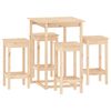 vidaXL 5 pcs conjunto de bar pinho maci&ccedil;o