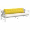 vidaXL Travesseiro para Costas Amarelo Claro 200 x 19 x 50 cm tecido