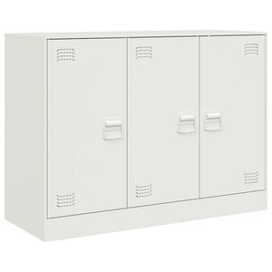 vidaXL Aparador 99x39x73 cm a&ccedil;o branco