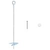 vidaXL &Acirc;ncora para Terra 10 unid. &Oslash;10 x 50 cm Metal Galvanizado