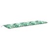 vidaXL Almofada para banco de jardim com estampa de folhas, 200x50x7 cm, tecido Oxford