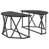 vidaXL Mesa de centro Carvalho Preto 80 x 80 x 42 cm