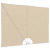 vidaXL Toldo lateral dobr&aacute;vel para terra&ccedil;o 300x150 cm creme