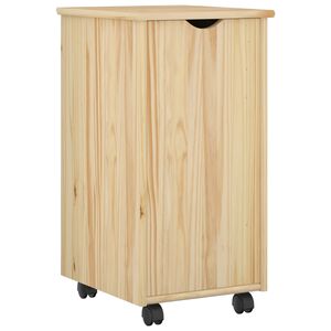 vidaXL Arm&aacute;rio M&oacute;vel com roda Castanho 34 x 39 x 65,5 cm