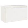 vidaXL Arm&aacute;rio de parede 60x30x35 cm madeira de pinho maci&ccedil;a branco