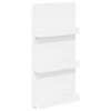 vidaXL Estante de Revistas com prateleira Branco 51 x 11 x 102 cm