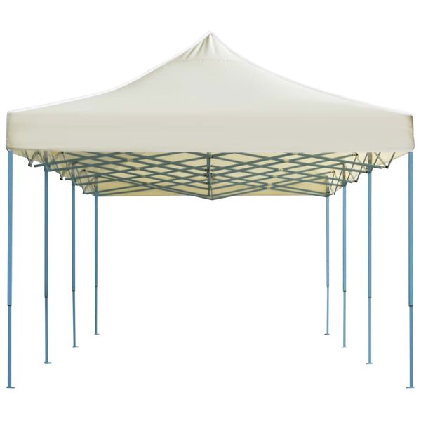 vidaXL Tenda para festas pop-up dobrável 3x9 m creme