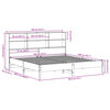 vidaXL Cama com estante sem colch&atilde;o 180x200 cm pinho maci&ccedil;o