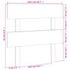 vidaXL Cabeceira de cama 103,5x3x81 cm pinho maci&ccedil;o preto