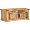 vidaXL Mesa de centro Castanho 90 x 50 x 40 cm Madeira de manga maci&ccedil;a
