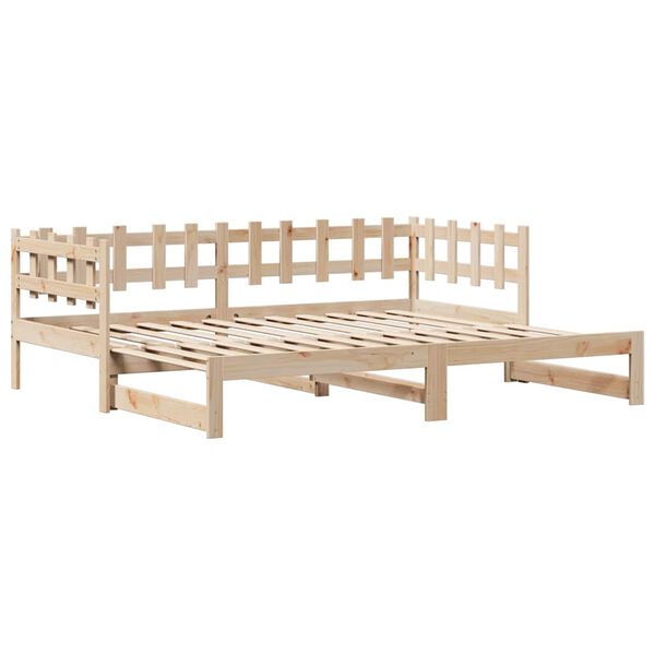 vidaXL Sof&aacute;-cama com gavet&atilde;o e gavetas sem colch&atilde;o 90x190 cm