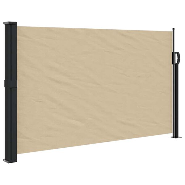 vidaXL Toldo lateral retrátil 120x500 cm bege