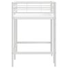 vidaXL Estrutura de Cama Loft para Crian&ccedil;as Branco 74,5 x 190 cm A&ccedil;o