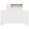 vidaXL Cama sem colch&atilde;o 75x190 cm madeira de pinho maci&ccedil;a branco