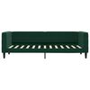 vidaXL Sof&aacute;-cama 80x200 cm veludo verde-escuro