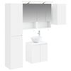 vidaXL Conjunto de Arm&aacute;rios para Banheiro 5 pcs Branco