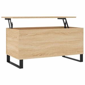 vidaXL Mesa de centro 90x44,5x45 cm derivados madeira carvalho sonoma
