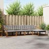 vidaXL Conjunto de Sof&aacute;s para Exterior 5 pcs Cinza Natural e Claro