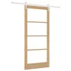 vidaXL Porta Deslizante Natural 93 x 202 cm