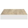 vidaXL Prateleiras de parede 4 pcs 40x23x3,8 cm MDF carvalho e branco