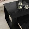 vidaXL Conjunto de Mesas de Caf&eacute; 2 pcs Carvalho Preto