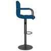vidaXL Bancos de bar 2 pcs veludo azul