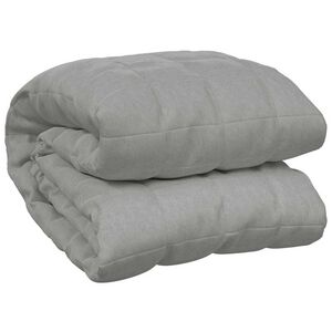 vidaXL Manta pesada 15 kg 220x235 cm tecido cinza