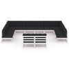 vidaXL 12 pcs conj. lounge de jardim c/ almofad&otilde;es pinho maci&ccedil;o branco