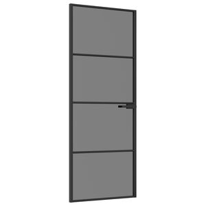 vidaXL Porta Interna 76 x 201,5 cm Vidro Temperado e Alum&iacute;nio