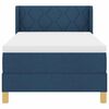 vidaXL Cama Box com colch&atilde;o com cabeceira Azul 190 x 90 cm Poli&eacute;ster