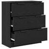 vidaXL Buffet Carvalho Preto 60 x 30 x 70 cm Madeira processada