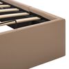 vidaXL Cama hidráulica c/ arrumação 100x200cm couro artif. cappuccino