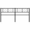 vidaXL Cabeceira de substitui&ccedil;&atilde;o 200 cm metal preto