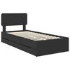 vidaXL Estrutura da Cama Preto 75 x 190 cm Madeira engenheirada