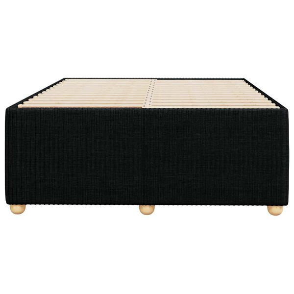vidaXL Estrutura de cama sem colch&atilde;o 120x200 cm tecido preto
