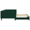 vidaXL Sof&aacute;-cama com gavet&atilde;o 100x200 cm veludo verde-escuro